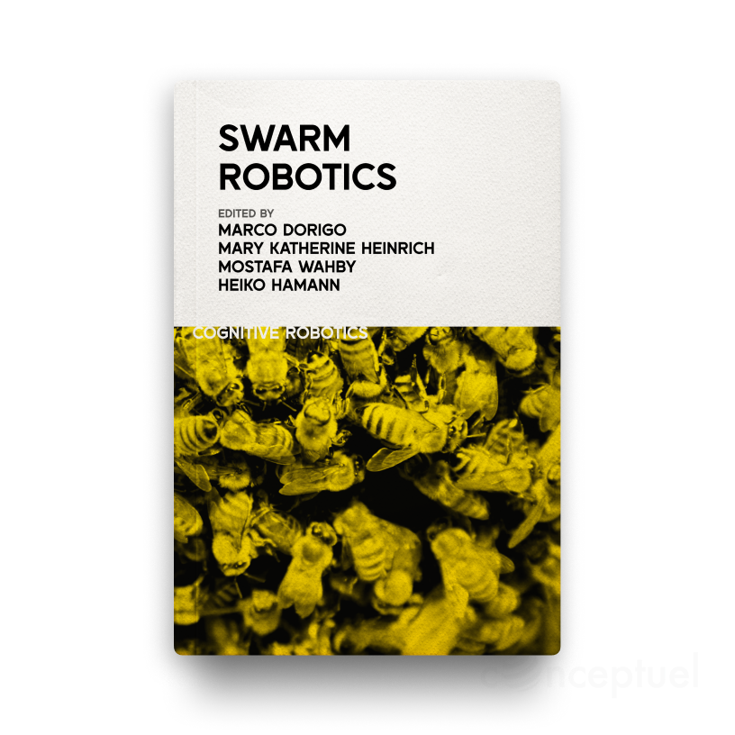 Swarm Robotics book cover published by Conceptuel