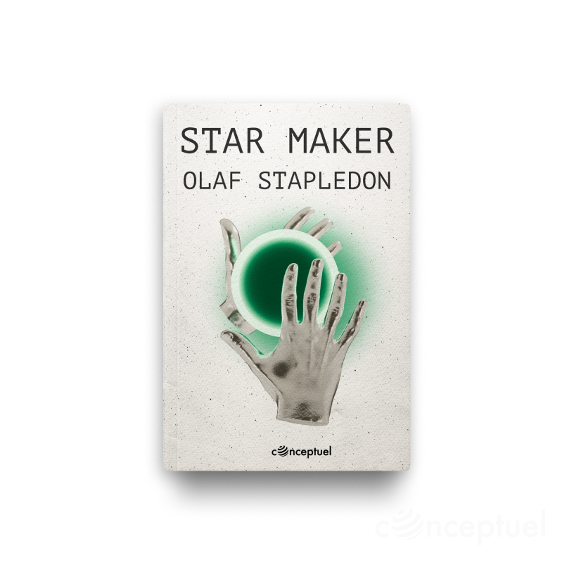 Star Maker by Olaf Stapledon book cover edited by Robbie Conceptuel
