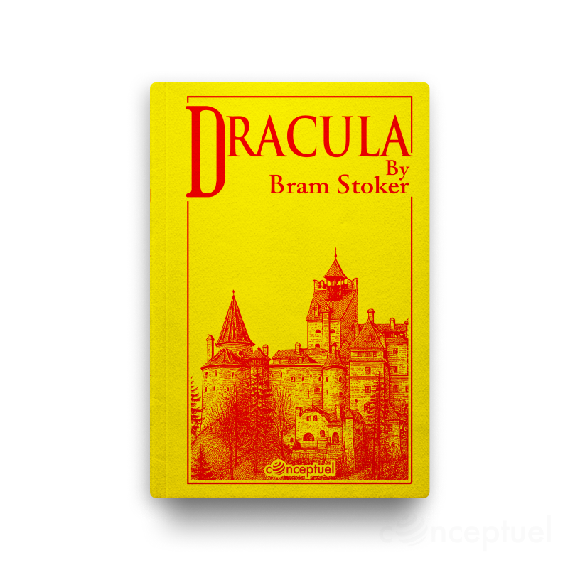 Dracula by Bram Stoker book cover edited by Robbie Conceptuel