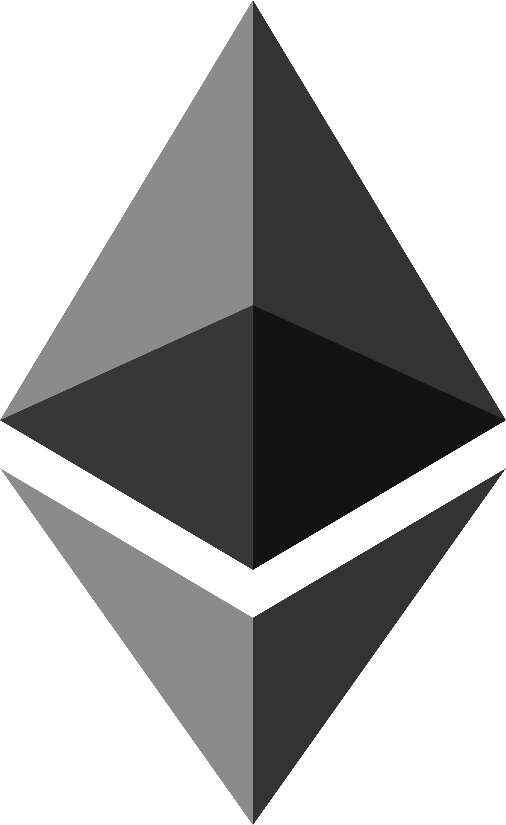 Ethereum logo in grey