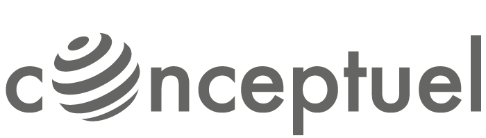 Logo of the swiss AR agency conceptuel in grey