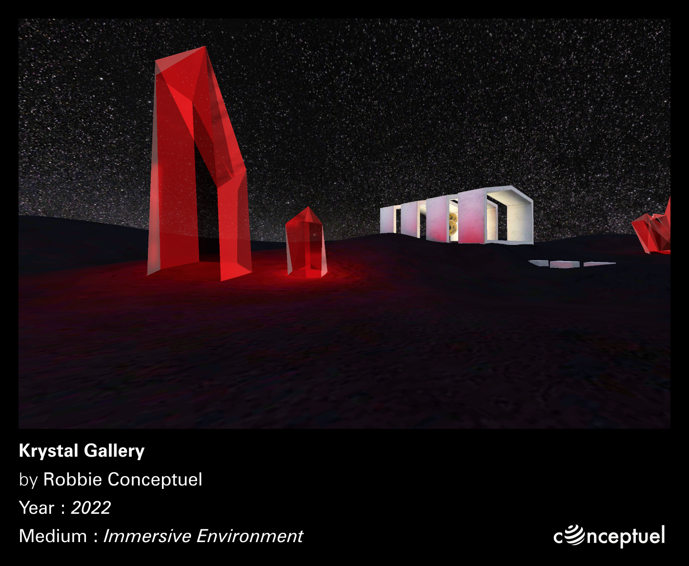 Interactive art display zone with reflective surfaces