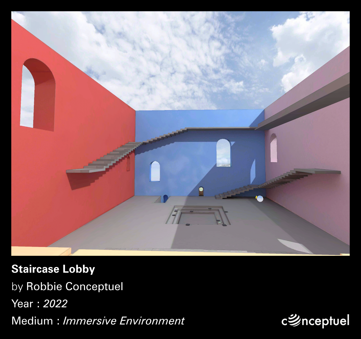 Dramatic lighting effects on architectural features
